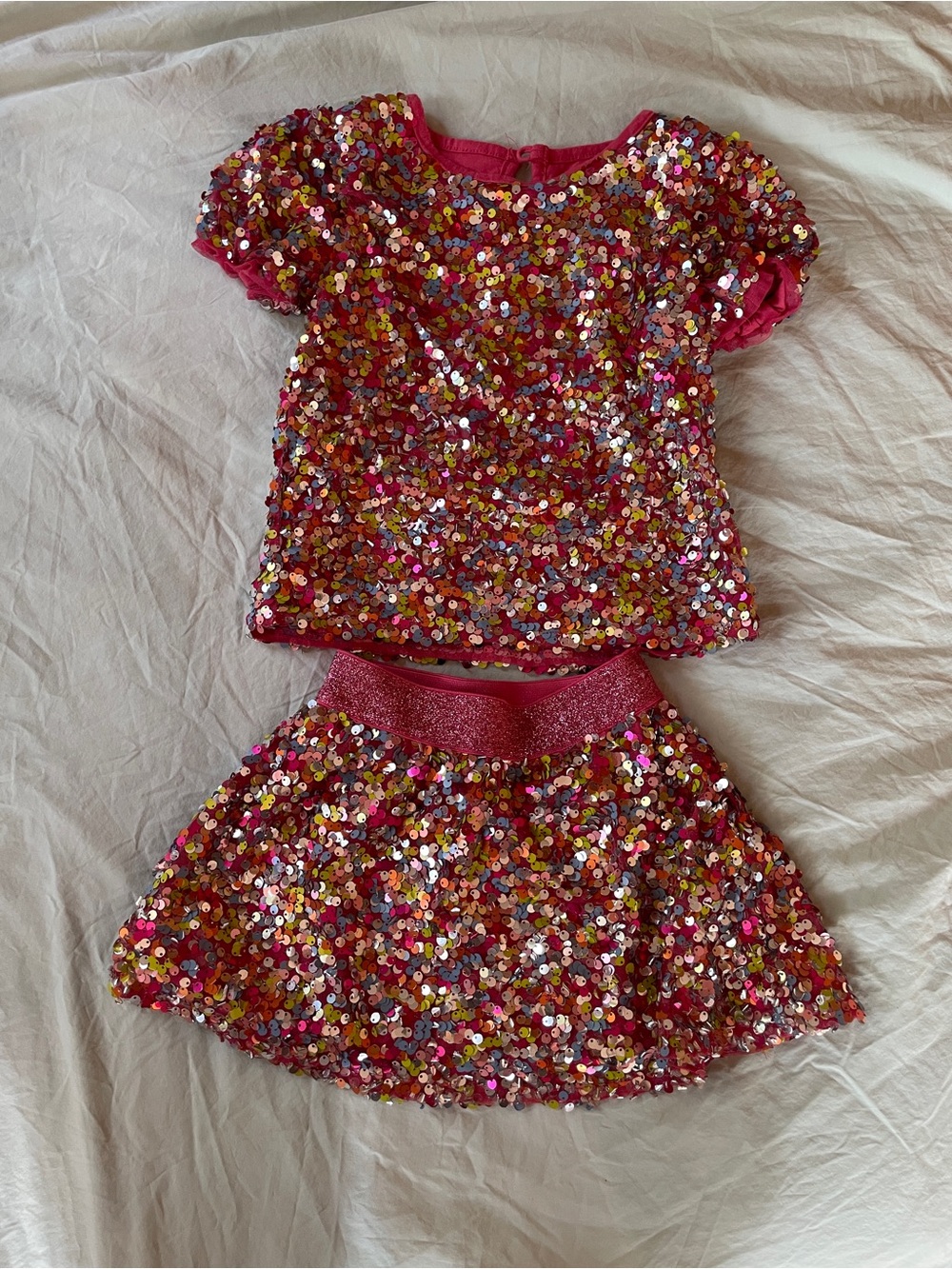 365Kids sequin shirt and top set pink sz 4